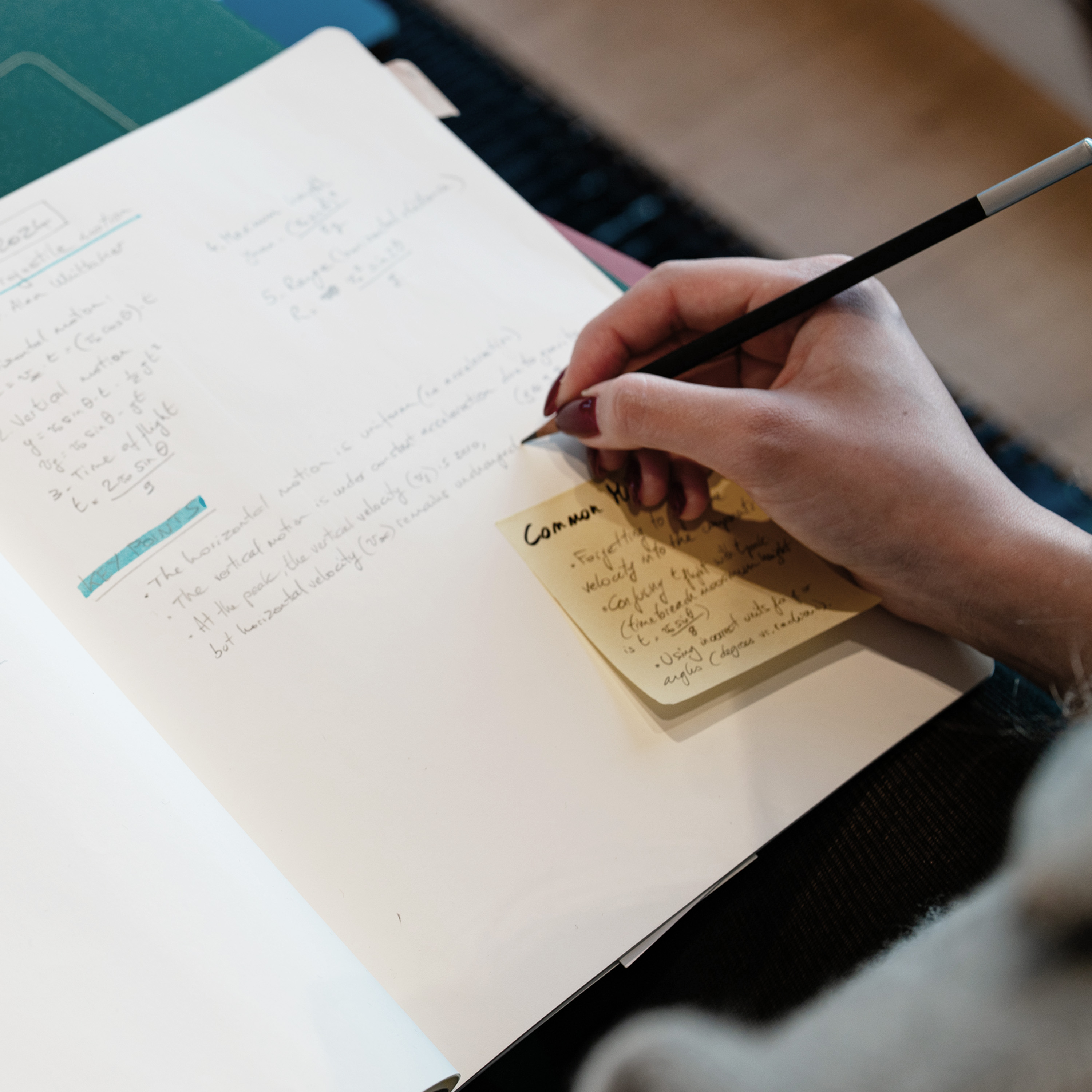 スチューデントカイエジャーナル 3冊セット、XXL、無地、ブラック、ブルー、グリーン